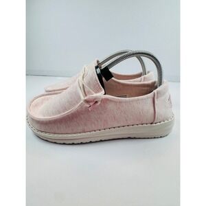 Hey Dude Wendy Stretch Jersey Light Pink Women's Sz 6 Slip On Loafers 45434-6JN